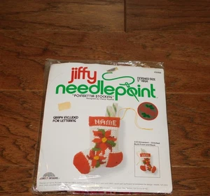Vintage! Jiffy Weihnachtsstern Strumpf Nadelspitze Kit #5066 3-D Ornament 5" Weihnachten - Bild 1 von 4