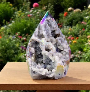 Angel Aura Sphalerite Flame Rare Rainbow Metallic Crystal 150-200g Energy Gener - Picture 1 of 4