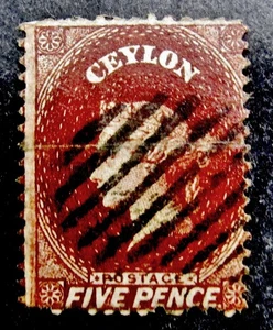 nystamps British Ceylon Stamp # 40 Used $175 L25y2474 - Picture 1 of 2