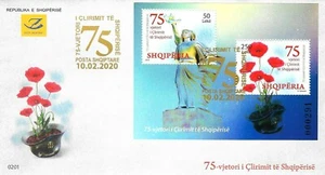 Albania Stamps 2019. "75th Anniv. of the Liberation of Albania". FDC Block MNH - Picture 1 of 1