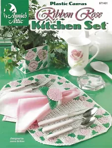Nastro Rosa Set Cucina Plastica Tela Plastica Tovagliolo Anello Cesto Bidone - Foto 1 di 2