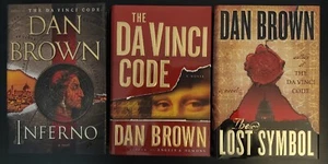 Dan Brown 3 Book Lot; The DaVinci Code, Inferno & The Lost Symbol (hardcover) - Imagen 1 de 11