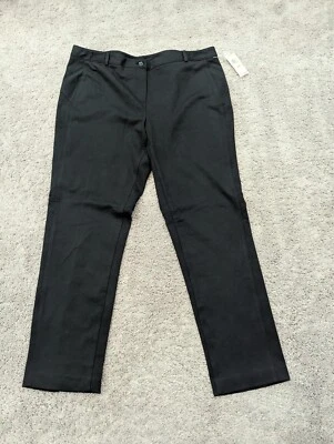 INC International Concepts Dress Pants Womens 18 Black Office Casual NEW - Image 1 of 4