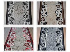 Hall / Stairs Carpet Runner Floral / Flower Pattern Any Size x 60cm 4 Colours