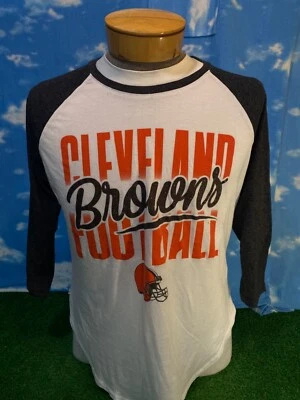 Cleveland Browns Camisa XL Carl Banks Mujer’s Damas Largo Manga 3/4 C8 Foto 1 de 4
