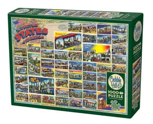 Rompecabezas Cobble Hill; postales americanas vintage; 1000 piezas - Imagen 1 de 2