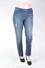 New "Aprico" plus size denim Jeans size 12 and 26, rhingstone trimmed WG-348