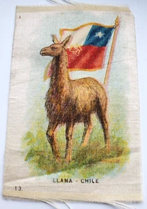 Vintage CHILE - LLAMA Tobacco Silk - Picture 1 of 2