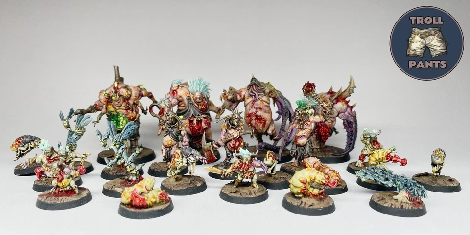 Warhammer Kill Team - Gellerpox Infected - Nurgle Painted Squad Foto 1 de 3