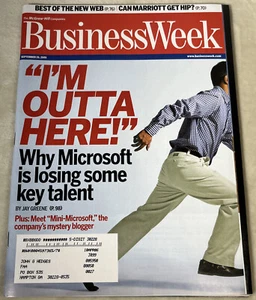 Business Week Magazine September 2005 Issue # 3952 Microsoft Business New Web - Picture 1 of 8
