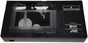 Adaptador de cinta de casete de video motorizado VHS-C S-VHS a VHS JVC C-P7U probado FUNCIONA - Imagen 1 de 5