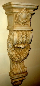 Reproducción clásica vintage antiguo de 30" aplique de pared de fruta estante de mecenas - Imagen 1 de 11