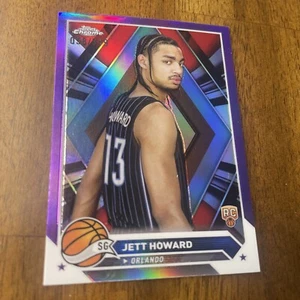 2024 Topps Chrome Basketball Jett Howard Aqua rifrattore /349 Magic RC - Foto 1 di 2