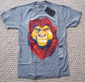 THE LION KING MUFASA FACE Men's Unisex GREY / GRAY T SHIRT Sz XS Extra Small Tee - Picture 1 of 3