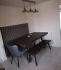 Barker & Stonehouse Modi Dining Table And 2 Benches