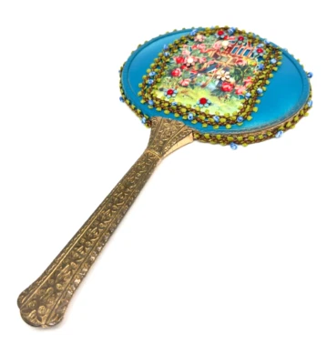 Старое ручное зеркало с кристаллом от Michal Negrin красивое зеркало #39# - Изображение 1 из 4