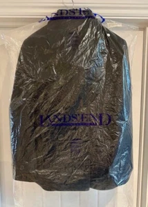 Abrigo Lands End Talla 10 Mezcla de Lana Inteligente Doble Pecho Para Mujer Negro Guisante * NUEVO - Imagen 1 de 4