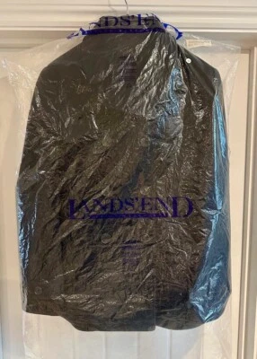 Lands End Size 10 Wool Blend Smart Double Breasted Women's Black Pea Coat * NEW - Image 1 of 4