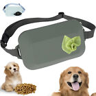 Dog Treat Pouch Small Training Bag Adjustable Strap Built in Poop Bag Dispenser/