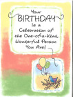 BLUE MOUNTAIN ARTS GREETING CARD "YOUR BIRTHDAY ONE OF A KIND WONDERFUL PERSON"