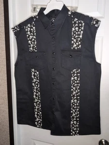 Rock Roll–n–Soul Skull Pearl Snap Shirt XL - Picture 1 of 9