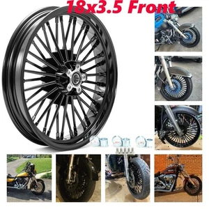 18x3.5 Fat Spoke Front Wheel Rim 18" for Harley Heritage Softail Classic Fatboy - Bild 1 von 11