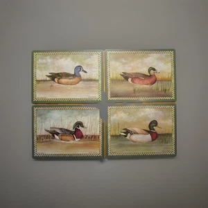 Pimpernel England Ente Design Tischsets Boxed Kork Rückseite 15,75" x 11,75" - Bild 1 von 4