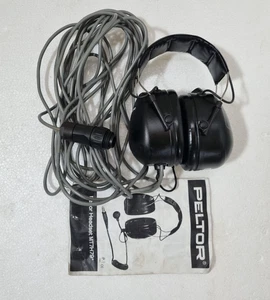 3M PELTOR MT7H79A-02 TWO WAY COMMUNICATION HEADSET #2 - Picture 1 of 13