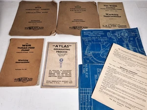 The WEIR & ATLAS Publications and Pulsometer Engineering Blueprint Schematics - Foto 1 di 22
