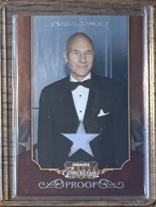 2009 Donruss Americana #2 Patrick Stewart Worn Costume Relic Proof 058/100 NM/MT - Picture 1 of 2