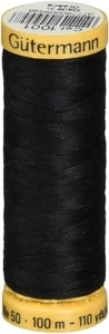 Black Thread | Gutermann Natural Cotton Thread - Black - 110 Yards (nm103c1001) - Picture 1 of 1