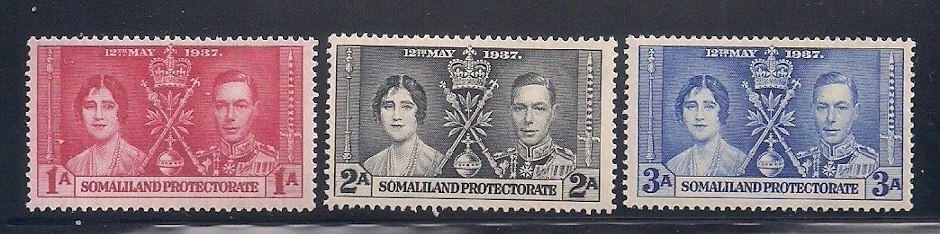 Somaliland   1953   Sc #81-83    Coronation    MNH    OG - Image 1 of 1
