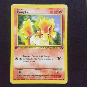 Ponyta 64/82 1st Edition Rare⭐VERY GOOD⭐Team Rocket Pokemon Card TCG - Picture 1 of 2