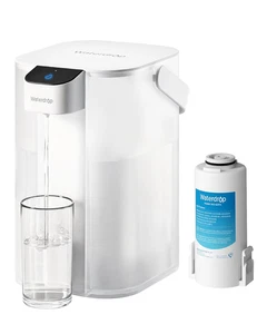 Water Stainless Steel Water Pitcher Lid, Ice Guard, Wooden Handle 1.9L No Filter - Picture 1 of 12