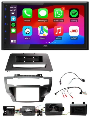 JVC Bluetooth 2DIN Lenkrad DAB USB Autoradio für BMW X5 X6 07-13 E70 E71 ohne Ve - Bild 1 von 4
