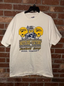 T-shirt campo calcio svedese anni 90 XL SS contatto completo - Foto 1 di 4