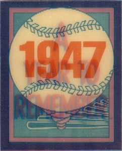 1989 Score Magic Motion #16 1947 Jackie Paves The Way A Year To Remember