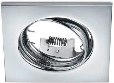 Faretto ad incasso orientabile Trio modello Jura forma quadrata colore cromo - Immagine 1 di 4