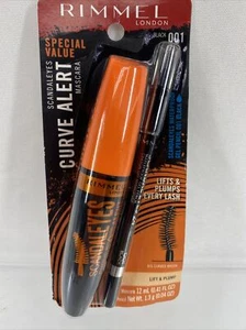 Rímel Rimmel 001 Negro Curve Alert Scandal Eyes + Delineador de ojos en gel impermeable - Imagen 1 de 2