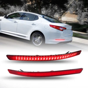 LED Rear Bumper Reflector Lights For Kia K5 Optima 2011 12 2013 Brake Stop Lamps - Bild 1 von 8