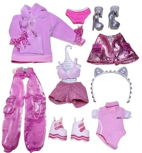 LOL OMG Kitty K Pop BB Virtual Chicle DJ Muñeca Conjunto Ropa Zapatos Lote - Imagen 1 de 9