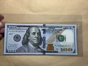 100 Dollar 2017 Repeater Serial Number 16161616 Vintage_LDP Shop. - Picture 1 of 6