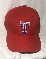 Texas Rangers MLB Adjustable Hat Cap Baseball Red Promo Dr Pepper Tom Thumb EUC