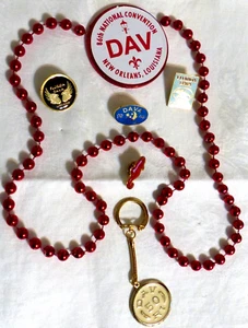 DAV & DAVA Convention Pins, Necklace, Key Chain  FL & RHODE ISLAND - Picture 1 of 5