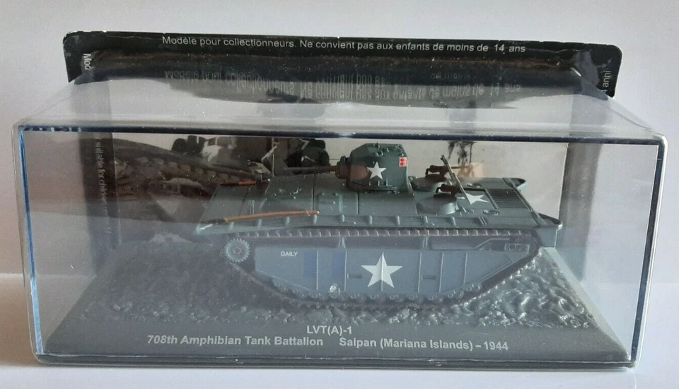 Die Cast Panzer Lvt(A)-1 Islas Marianas de Saipán 1944 1:72 No. 102 Foto 1 de 1