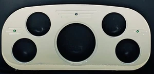 1935 1936 Ford Truck 5 Hole Dash Panel Insert Billet Aluminum Silver - Picture 1 of 2