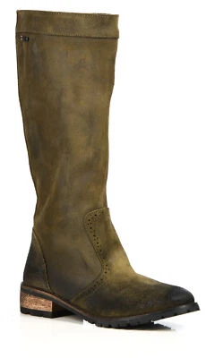 Diesel Prairie Damen Schuhe Stiefeletten Stiefel Leder Braun Anthrazit Olive NEU