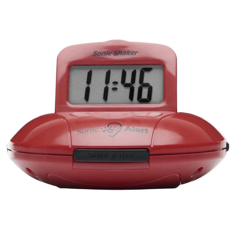 Sonic Alert Sonic Shaker Sbp100 Vibrating Travel Alarm Clock | Red Sbp100Red - Image 1 of 1