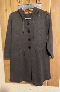 Wet seal Dark Gray long sleeve Sweater w Hoodie Size L NWOT - Picture 1 of 2