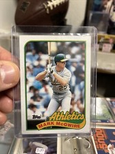 1989 Topps Mark McGwire #70 “ERROR” Baseball Card Mint Condition